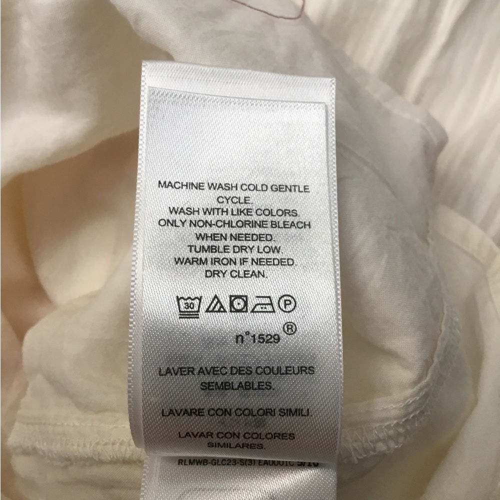 Ralph Lauren Cream Tiered Sundress with Bishop Sleeves - Picture 11 of 15